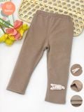  Quần Leg Dài Đính Thú Chất Thun Cotton Dành Cho Bé 1-10 Tuổi 
