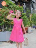  Đầm Cho Bé Gái Tamiuy Thiết Kế Xẻ  Tim Sau Cho Bé Từ 1-10  Tuổi 