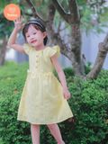  Đầm Xòe Bé Gái Tamiuy  Thêu Trụ Tay Cánh Tiên (Size 1-10 Tuổi) 