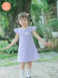  Đầm Chữ A Bé Gái Tamiuy Cotton Mềm Đính Hoa, Nhiều Màu (1-10T) 