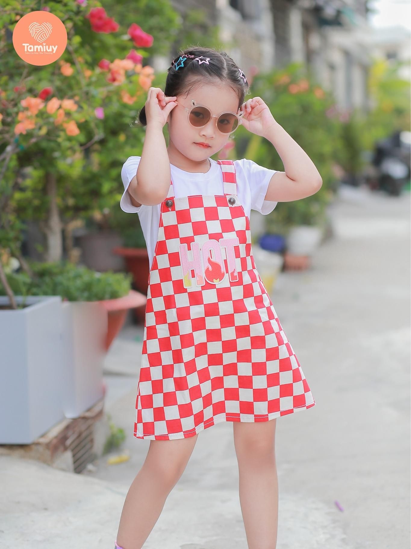  Yếm Caro Tamiuy Đính Chữ Hot Chất Liệu Cao Cấp, Dành Cho Bé Năng Động (1-10T) 