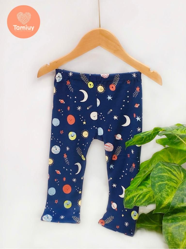  Quần Thun Leg Tamiuy Chấm Bi Bé Gái Chất Thun Cotton Co Giãn 