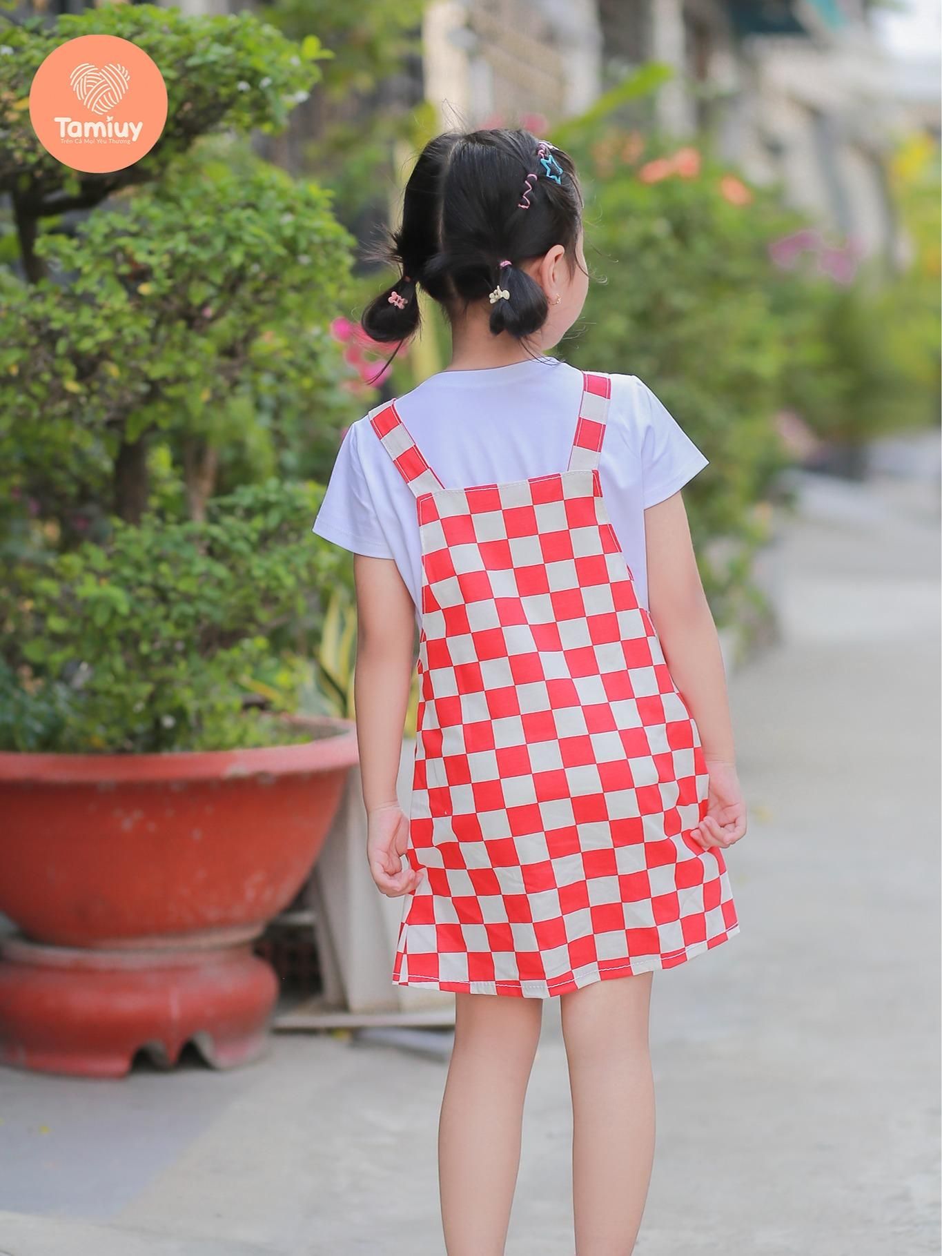  Yếm Caro Tamiuy Đính Chữ Hot Chất Liệu Cao Cấp, Dành Cho Bé Năng Động (1-10T) 