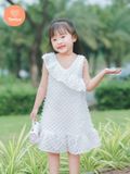  Đầm Sát Nách Tamiuy Bèo Lệch Vai Dành Cho Bé 10-38 kg 