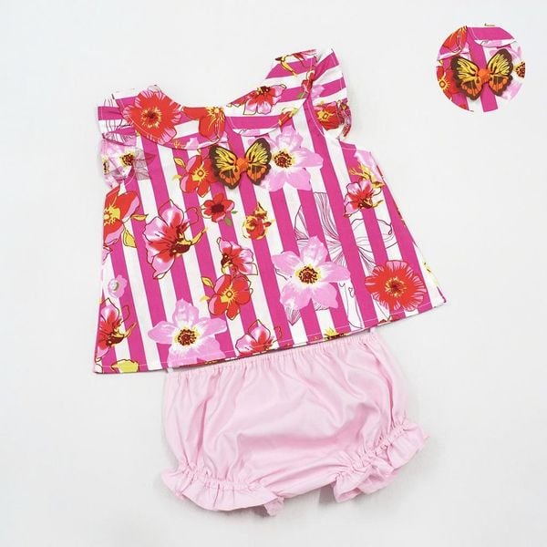  Set Quần Áo Bé Gái Tamiuy, Chất Cotton Mềm Mại, Họa Tiết Đáng Yêu Cho Bé Sơ Sinh 