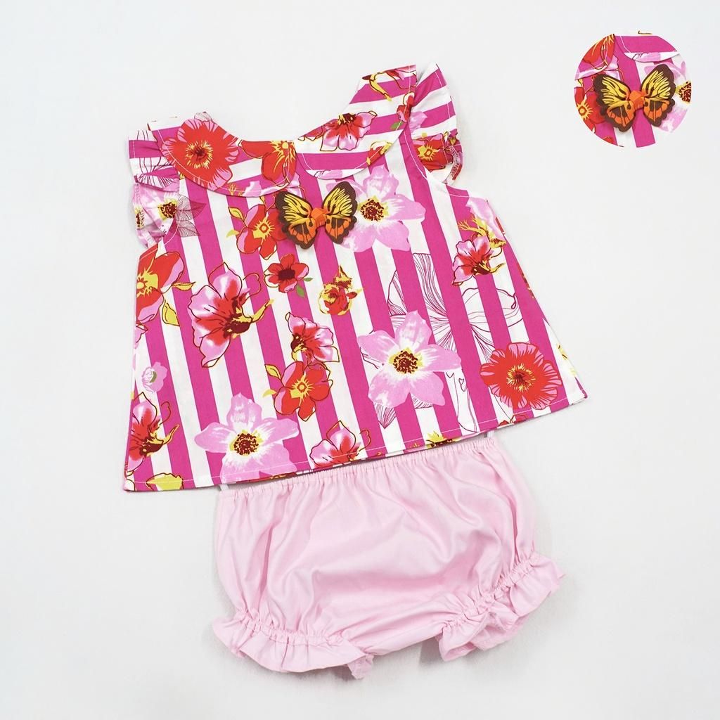  Set Quần Áo Bé Gái Tamiuy, Chất Cotton Mềm Mại, Họa Tiết Đáng Yêu Cho Bé Sơ Sinh 
