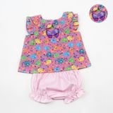  Set Quần Áo Bé Gái Tamiuy, Chất Cotton Mềm Mại, Họa Tiết Đáng Yêu Cho Bé Sơ Sinh 