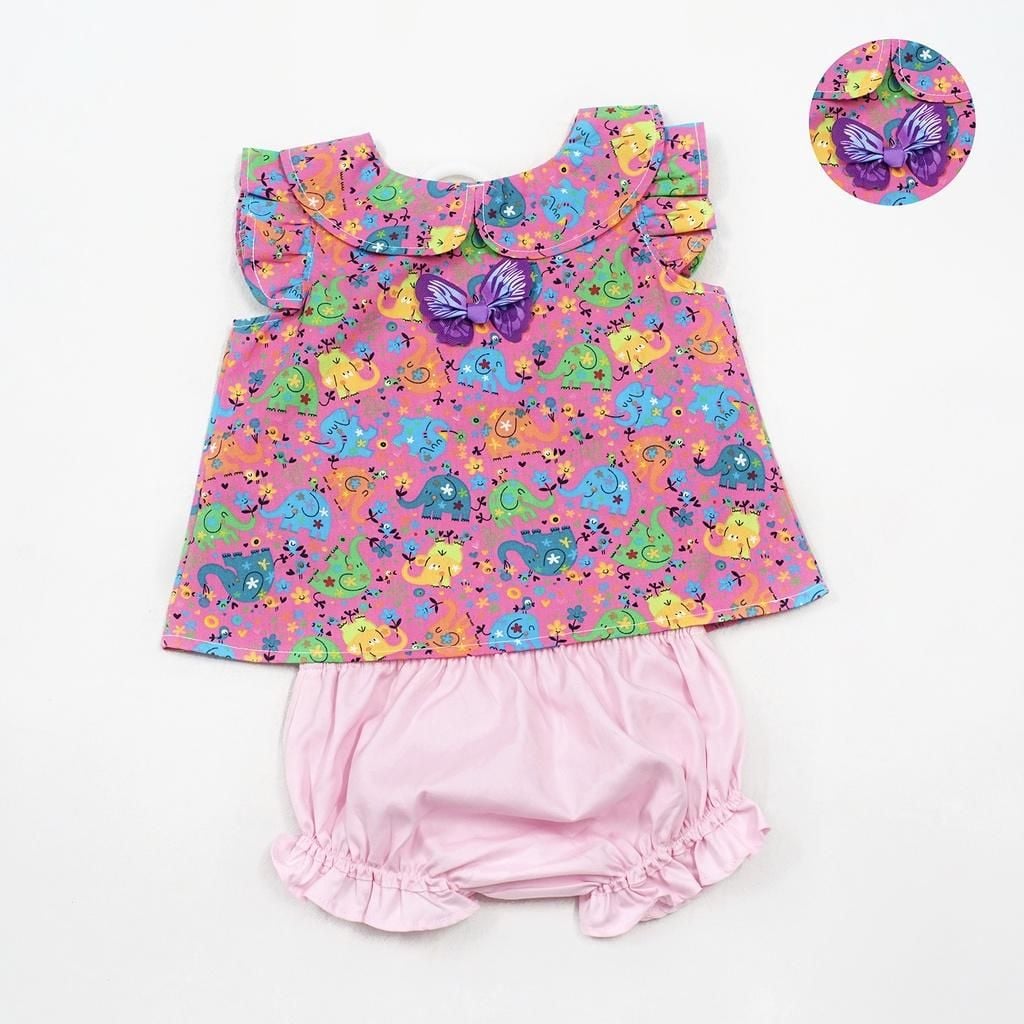  Set Quần Áo Bé Gái Tamiuy, Chất Cotton Mềm Mại, Họa Tiết Đáng Yêu Cho Bé Sơ Sinh 