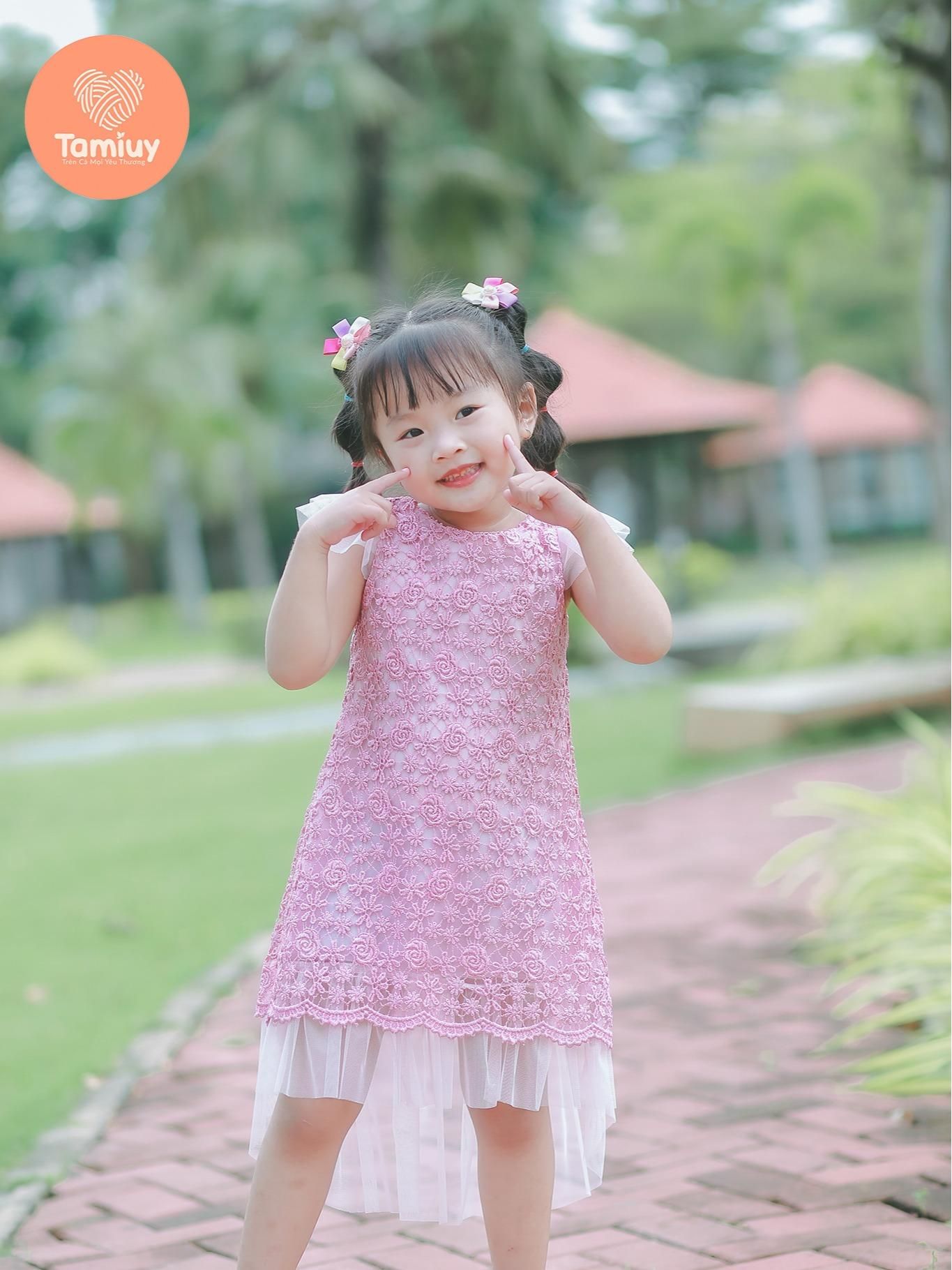  Đầm Ren Đuôi Cá Tamiuy Thiết Kế Cao Cấp, Dành Cho Bé Gái (1-10T) 