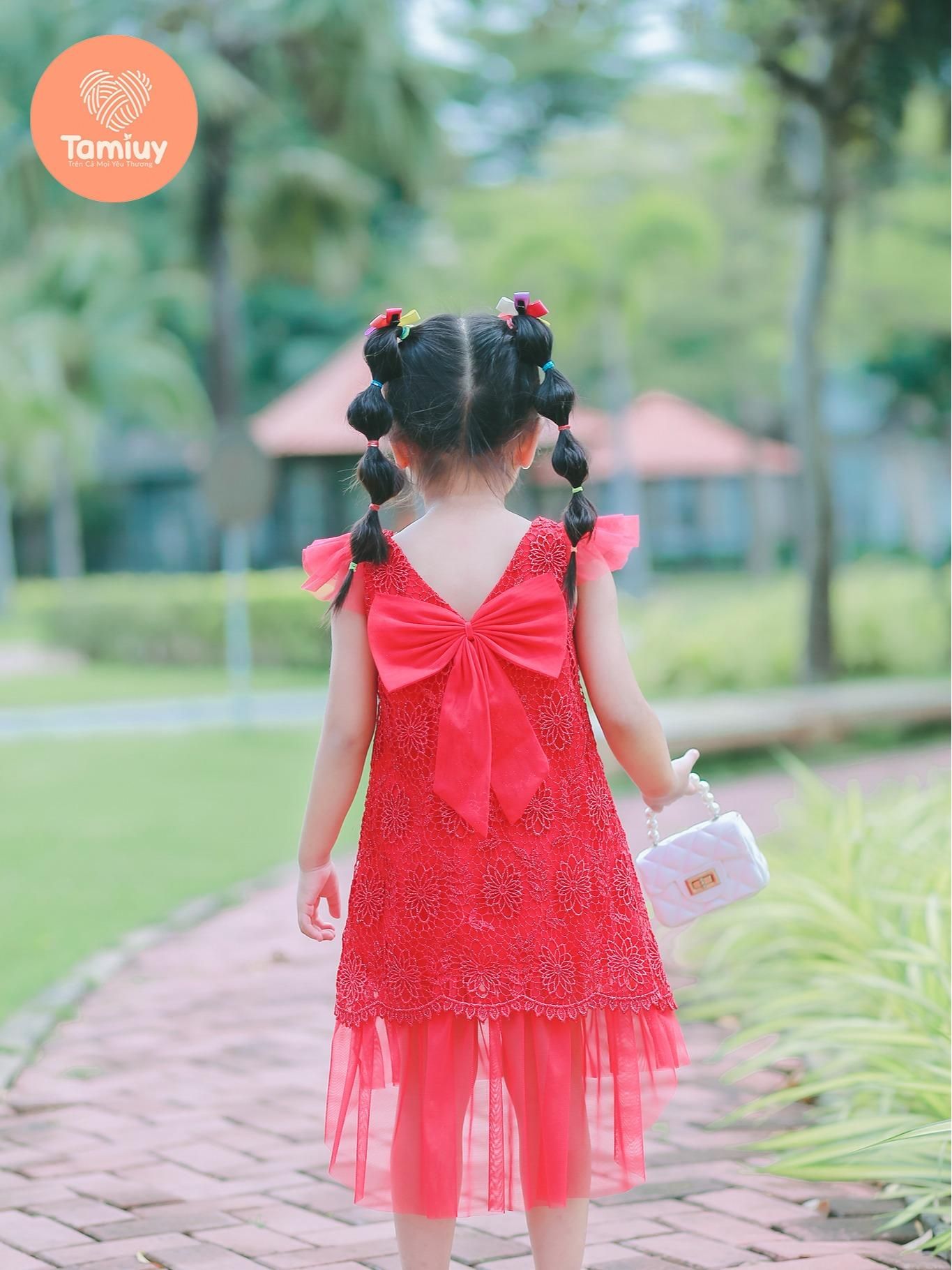  Đầm Ren Đuôi Cá Tamiuy Thiết Kế Cao Cấp, Dành Cho Bé Gái (1-10T) 