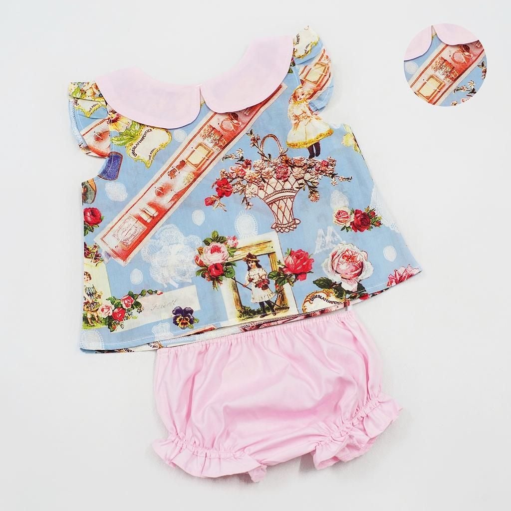  Set Quần Áo Bé Gái Tamiuy, Chất Cotton Mềm Mại, Họa Tiết Đáng Yêu Cho Bé Sơ Sinh 