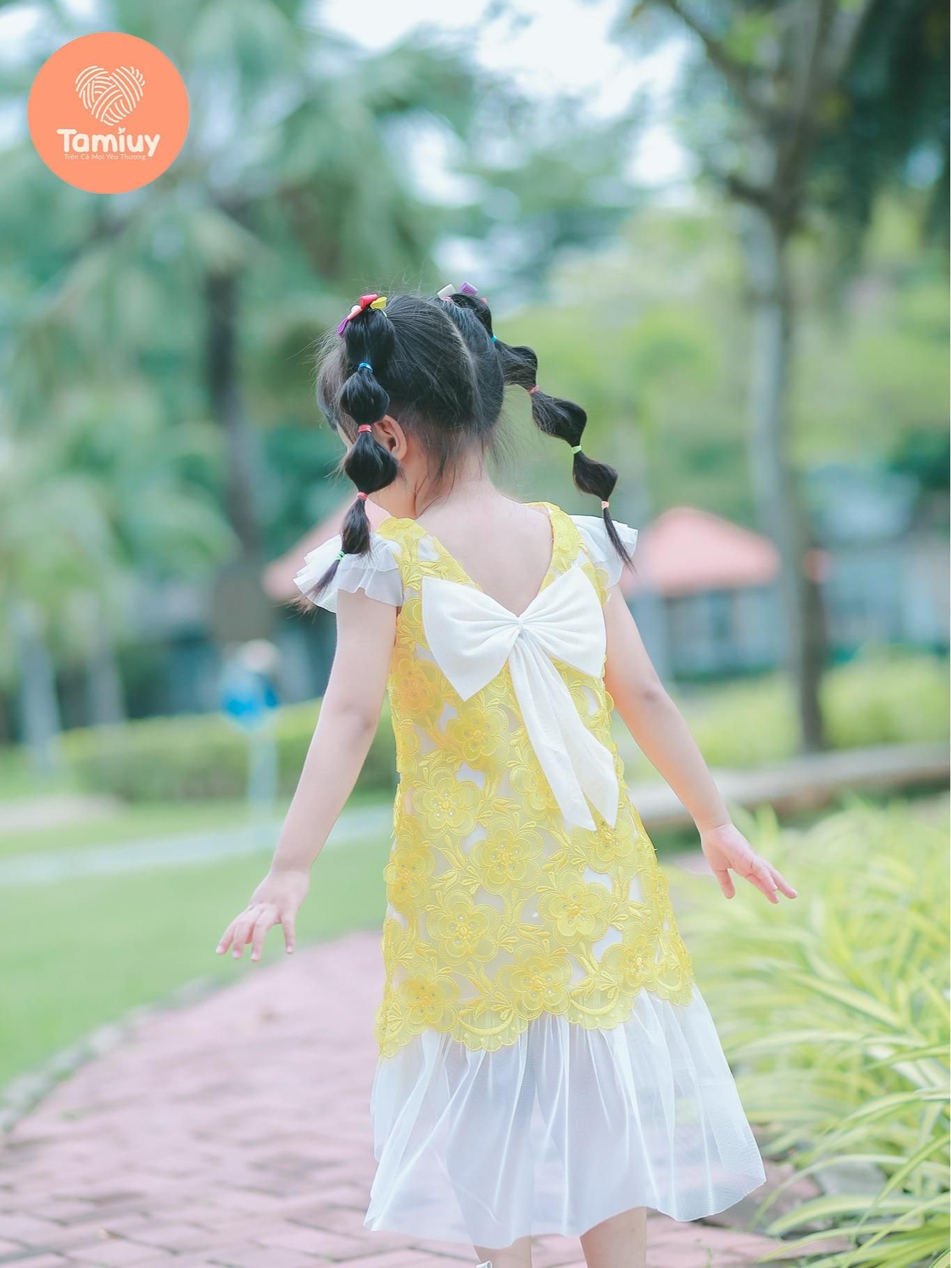  Đầm Ren Đuôi Cá Tamiuy Thiết Kế Cao Cấp, Dành Cho Bé Gái (1-10T) 