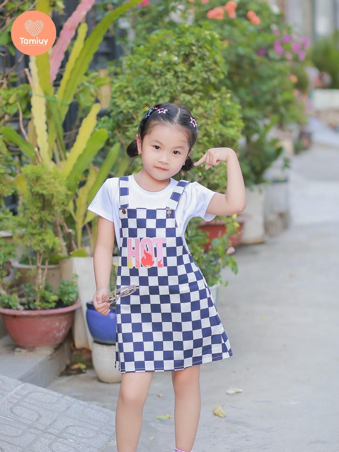  Tamiuy Yếm Caro Tamiuy Đính Chữ Hot Chất Liệu Cotton Cao Cấp Dành Cho Bé Năng Động 1-10 Tuổi 