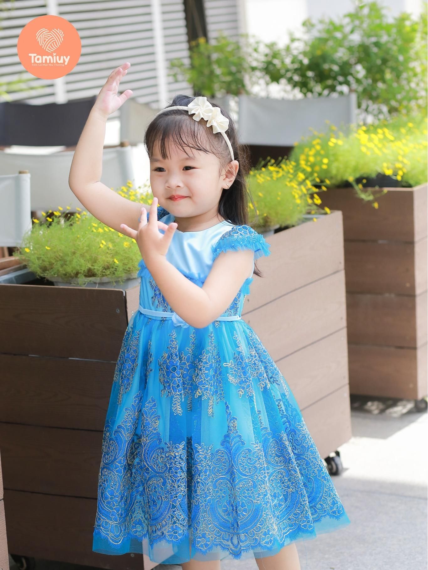  Đầm Dạ Hội Tamiuy Đăng Chân Cao Cấp, Dành Cho Bé Mặc Dự Tiệc & Chụp Ảnh 