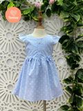  Đầm Xoè Bé Gái  Tamiuy Thêu Trụ Tay Cánh Tiên Size 10-40 kg 
