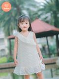  Đầm Bé Gái Cổ Tim Lệch Vai Tamiuy - Chất Cotton Cao Cấp, Xinh Xắn, Dễ Thương (1-10 Tuổi) 
