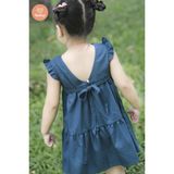  Đầm Baby Doll Bé Gái Tamiuy Cotton Đính Hoa ,Size 1-10 Tuổi ,Nhiều Màu 