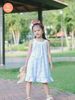  Đầm Xoè Tamiuy Cổ Yếm Vải Cotton  Mềm Mại Cho Bé Gái 1-10 Tuổi 