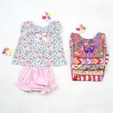  Set Quần Áo Bé Gái Tamiuy, Chất Cotton Mềm Mại, Họa Tiết Đáng Yêu Cho Bé Sơ Sinh 