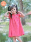  Tamiuy Set Đầm Bé Gái Tamiuy Đính Thú Chất  Liệu Mùa Hè CHo Bé 10-35 kg 