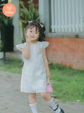  Đầm Chữ A Bé Gái Tamiuy Cotton Mềm Đính Hoa, Nhiều Màu (1-10T) 