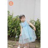  Tamiuy Đầm Dạ Hội Công Chúa Elsa Chất Liệu Cotton Voan Cao Cấp Dành Cho Bé Dự Tiệc Size Trung CHo Bé 40 kG 