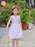  Tamiuy Đầm Cho Bé Gái Thiết Kế Xẻ Tim Sau Lưng Cổ Bèo Phong Cách Ngày Hè Đơn Giản Vải Cotton Mềm Mịn 