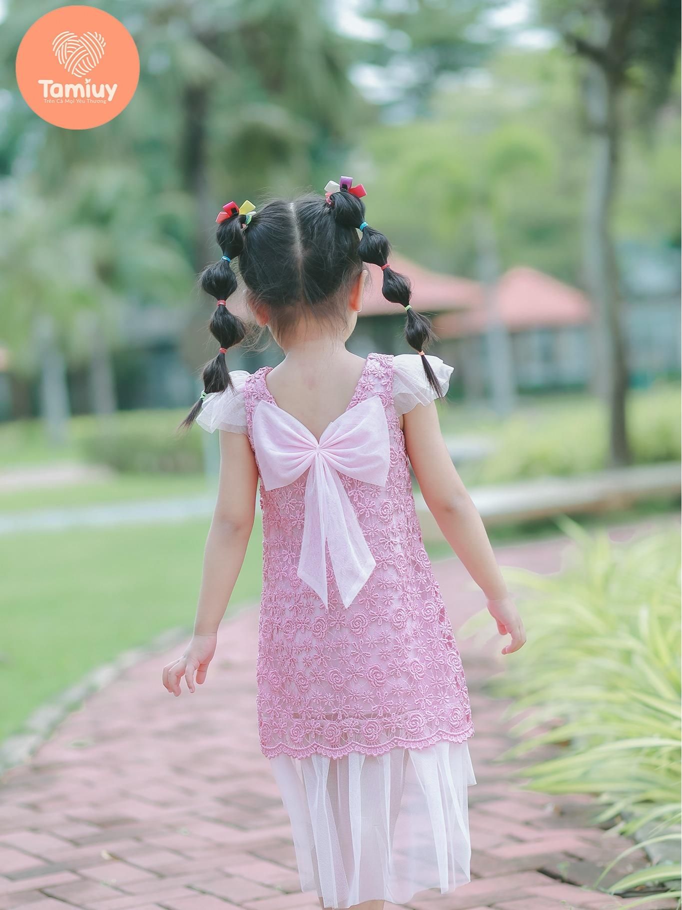  Đầm Ren Đuôi Cá Tamiuy Thiết Kế Cao Cấp, Dành Cho Bé Gái (1-10T) 