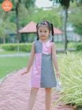  Đầm Bé Gái Tamiuy Phối Màu Đính Hình Thú Dễ Thương Cho Bé 1-10 Tuổi 