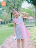  Đầm Bé Gái Tamiuy Phối Màu Đính Hình Thú Dễ Thương Cho Bé 1-10 Tuổi 