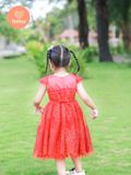  Tamiuy Đầm Dạ Hội Tamiuy Đăng Chân Cao Cấp Màu Đỏ  Công Chúa Sang Trọng Cân Nặng 10-40kg 