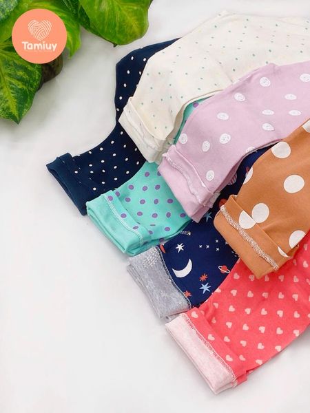  Quần Thun Leg Tamiuy Chấm Bi Bé Gái Chất Thun Cotton Co Giãn 