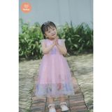  Tamiuy Đầm Dạ Hội Công Chúa Elsa Chất Liệu Cotton Voan Cao Cấp Dành Cho Bé Dự Tiệc Size Trung CHo Bé 40 kG 