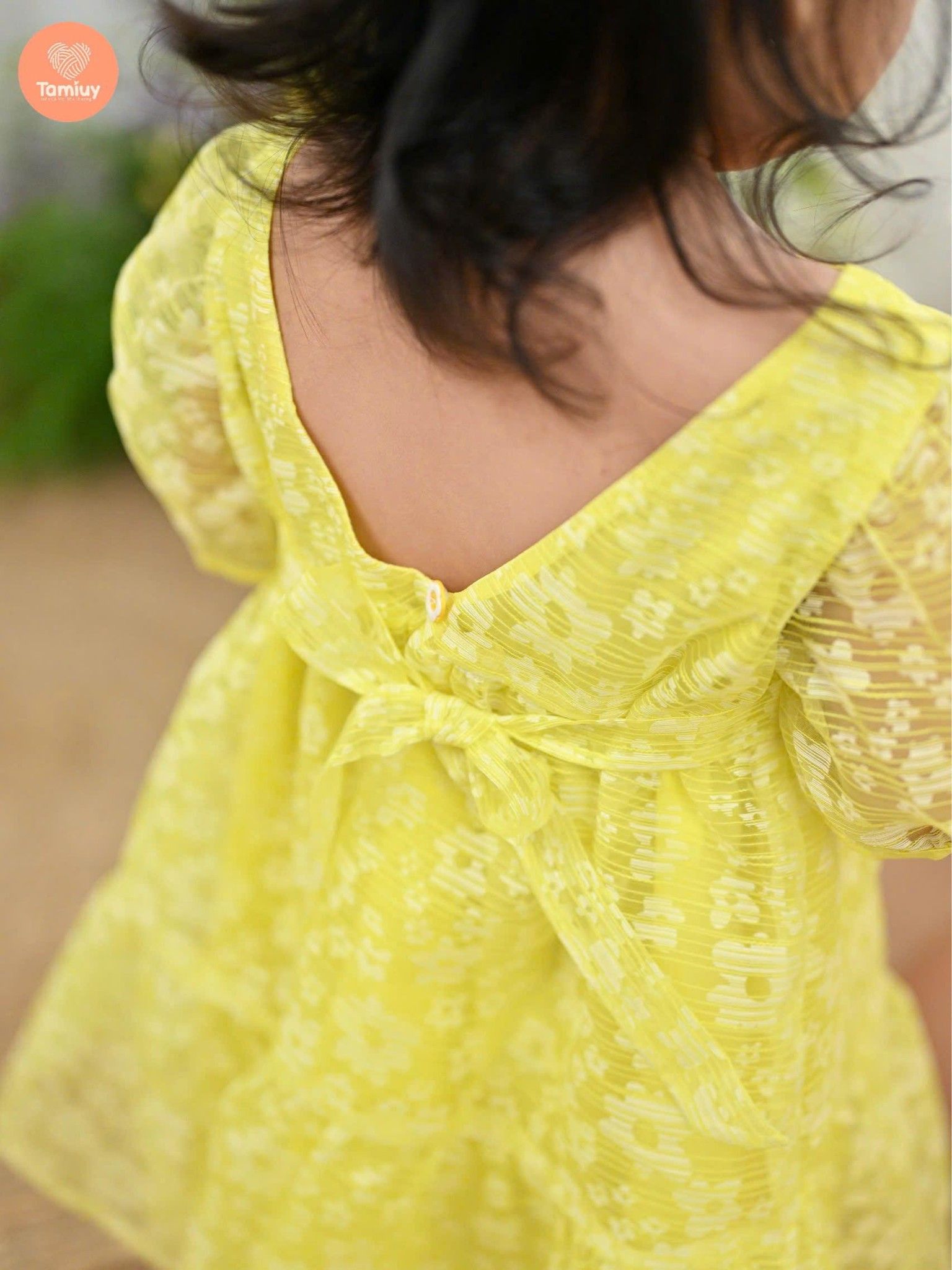 Đầm Xòe BaBy Doll Tamiuy Xẻ Tim Sau Nhiều Màu Sắc Dành CHo Bé TỪ 10 -38 kg 