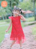  Đầm Ren Đuôi Cá Tamiuy Thiết Kế Cao Cấp, Dành Cho Bé Gái (1-10T) 