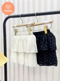  Tamiuy- Set Thiết Kế Bé Gái Áo Polo Cổ Trụ Năng Động Thể Thao Phối Chân Váy 