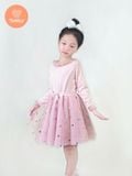 Đầm Múa Bale Bé Gái Tamiuy Xoè Tròn 360 Độ ,Váy Tay Dài Màu Hồng Dễ Thương 