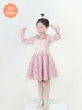  Đầm Múa Bale Bé Gái Tamiuy Xoè Tròn 360 Độ ,Váy Tay Dài Màu Hồng Dễ Thương 