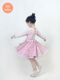  Đầm Múa Bale Bé Gái Tamiuy Xoè Tròn 360 Độ ,Váy Tay Dài Màu Hồng Dễ Thương 