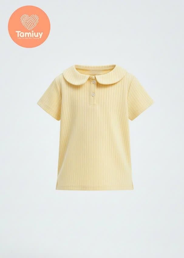  Tamiuy- Set Thiết Kế Bé Gái Áo Polo Cổ Trụ Năng Động Thể Thao Phối Chân Váy 
