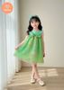  Đầm Búp Bê Hoạ Tiết Tamiuy Đính Nơ Ở Ngực Dành Cho Bé 10-39 kg 