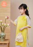  TAMIUY- Áo Dài Cách Tân Ngọc Xuân Chất Lụa Satinh Cao Cấp 
