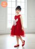  Đầm Bé Gái Công Chúa Đỏ Phối Nơ Lớn TAMIUY – Váy Bé Gái Lưới Xòe Dự Tiệc, Sinh Nhật Size 2-12 