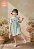  Đầm Bé Gái Họa Tiết Hoa Nhí TAMIUY , Phối Bèo Tay Dễ Thương, Đi Chơi Đi Tiệc Size 2-12 