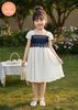  Đầm Bé Gái Dáng Xòe Phối Ren TAMIUY, Đi Tiệc Đi Chơi (4 Màu) Size 2-12 