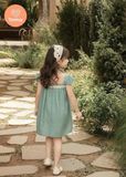  Đầm Bé Gái Hoa Nhí Vintage TAMIUY, Váy Trẻ Em Cotton Mềm Mại Phong Cách Hàn Quốc (Hồng / Vàng / Xanh) 