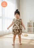  Bộ Bé Gái Tamiuy Hoa Hướng Dương Quần Phồng Cho Bé 5-16 kg 