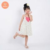  Đầm Yếm Tamiuy 2 Dây Trái Tim Bé Gái Cho Bé từ 10-38 kg 