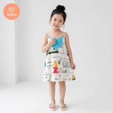  Đầm Yếm Tamiuy 2 Dây Trái Tim Bé Gái Cho Bé từ 10-38 kg 