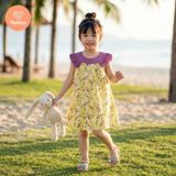  Đầm Bé Gái Tamiuy Thiết Kế Cổ Bèo Xếp Ly, Cotton Mềm Mại, Cao Cấp (1-10T) 